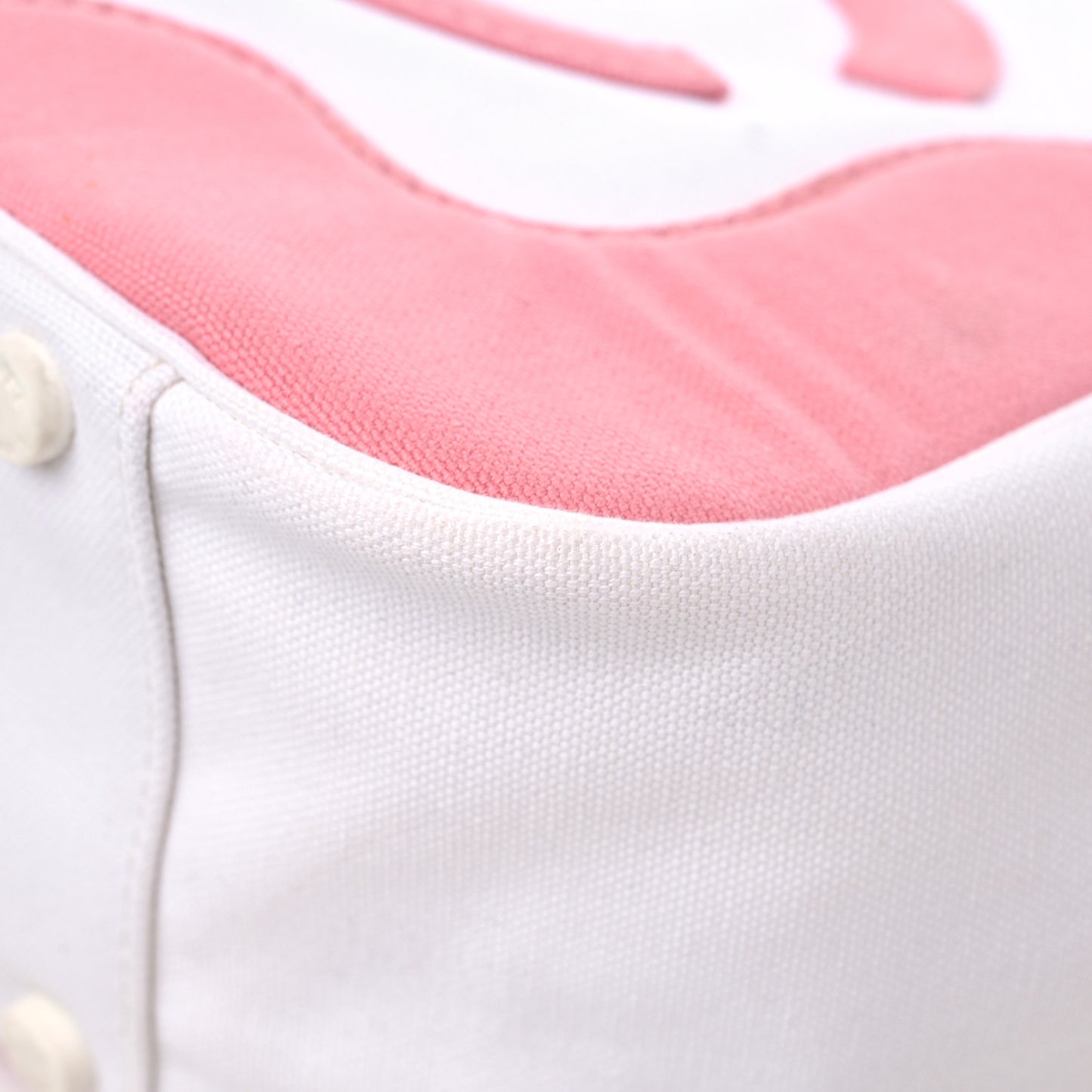 Canvas CC Handbag Pink White