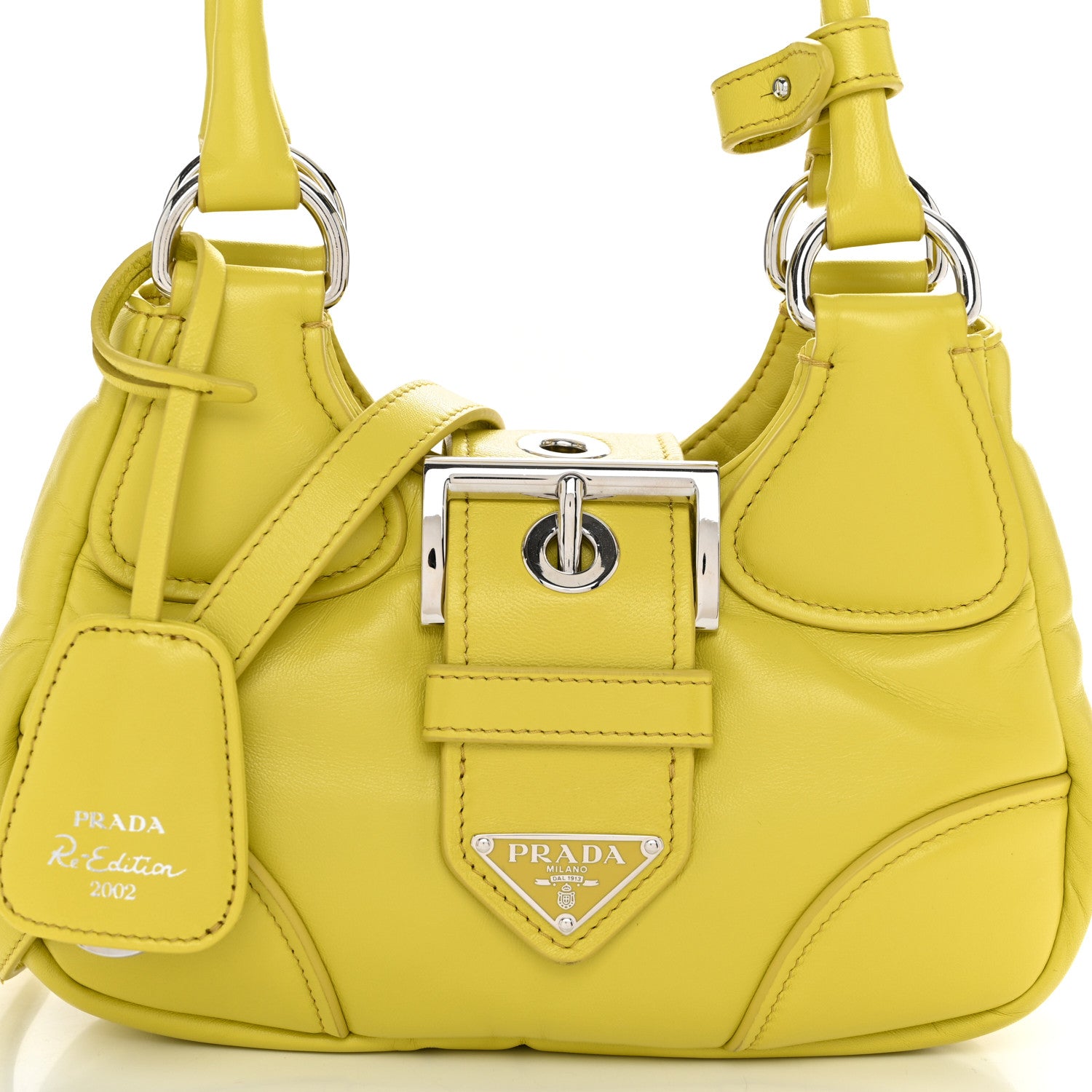 Prada Nappa Soft Padded Re-Edition 2002 Moon Bag Cedro 9 of 10