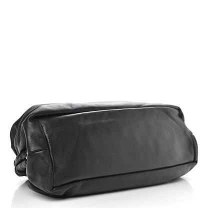 Mansur Gavriel Lambskin Cloud Clutch Black Flamma 4 of 8