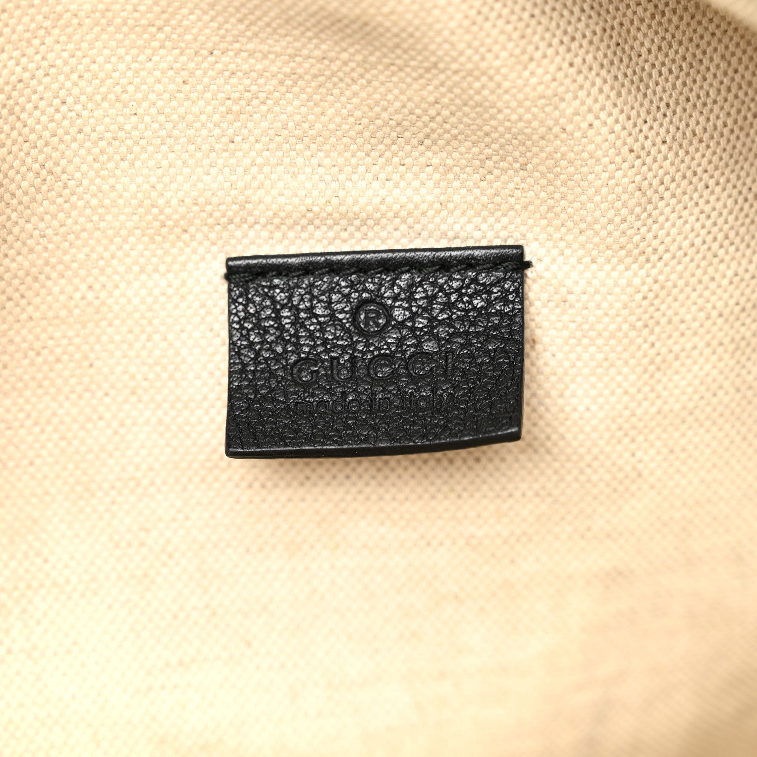 Gucci Grained Calfskin Logo Belt Bag Black 6 of 10