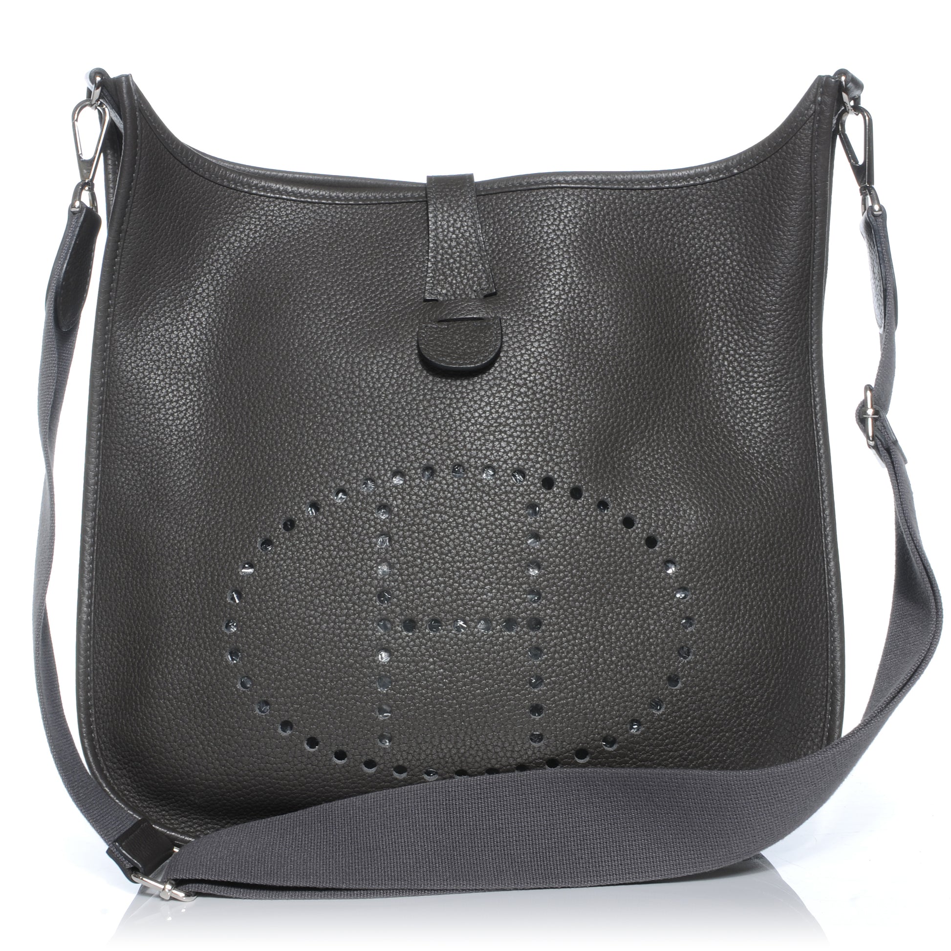 Hermes Taurillon Clemence Evelyne III GM Graphite 1 of 7