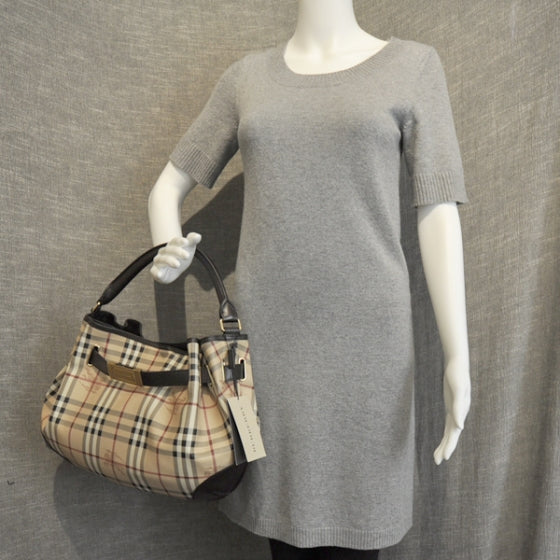 Haymarket Check Medium Willenmore Hobo Chocolate