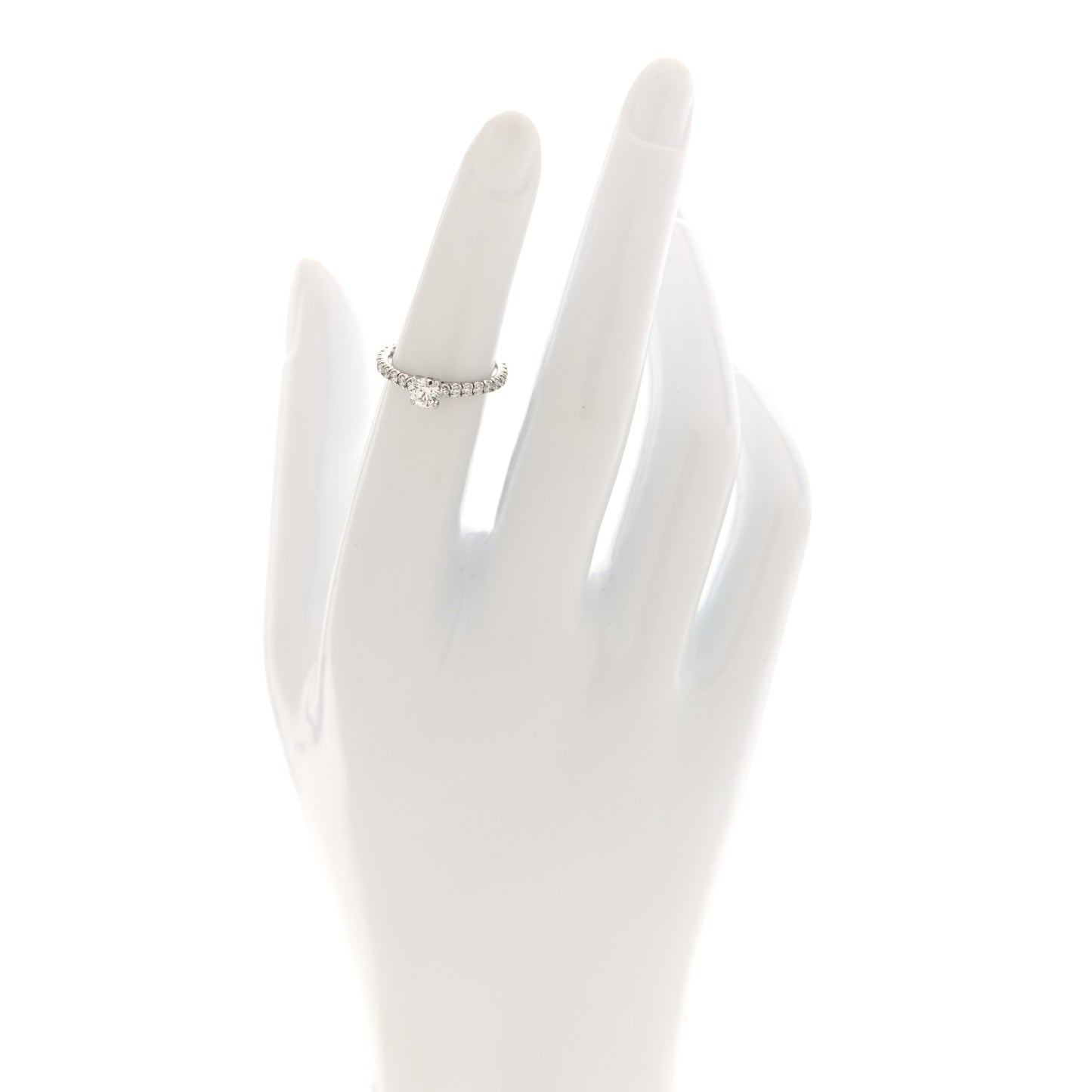 Platinum Diamond .32ct Etincelle De Cartier Solitaire Engagement Ring 48 4.5