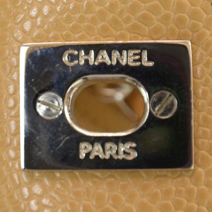 Chanel Caviar Quilted Medium Double Flap Beige 10 of 10