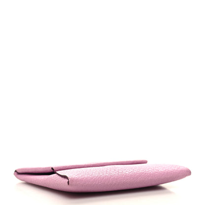 Hermes Chevre Mysore Bastia Coin Purse Mauve Sylvestre 4 of 9
