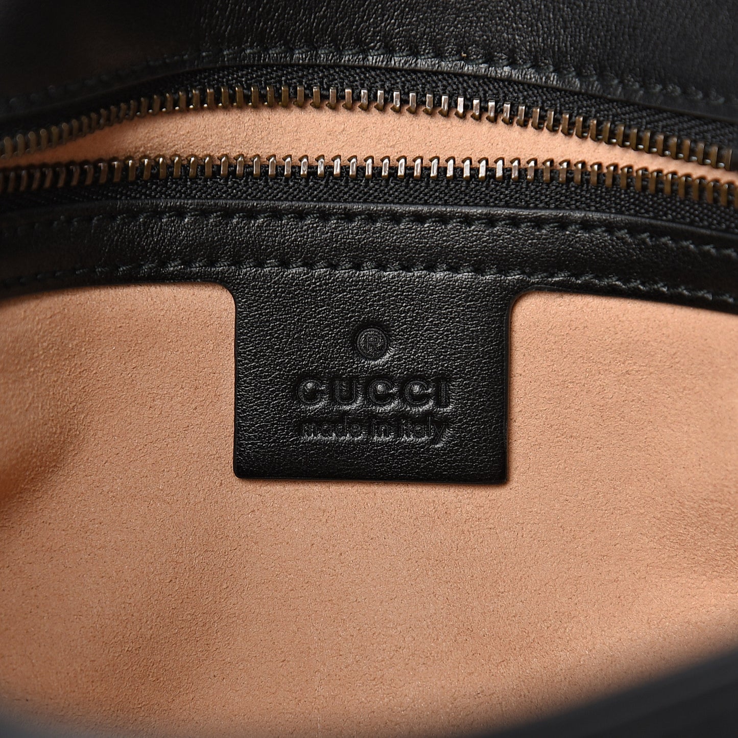 Calfskin Matelasse Small GG Marmont Shoulder Bag Black