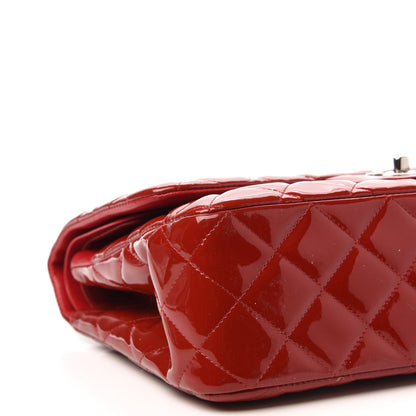 Chanel Patent Quilted Jumbo Double Flap Red 6 of 12