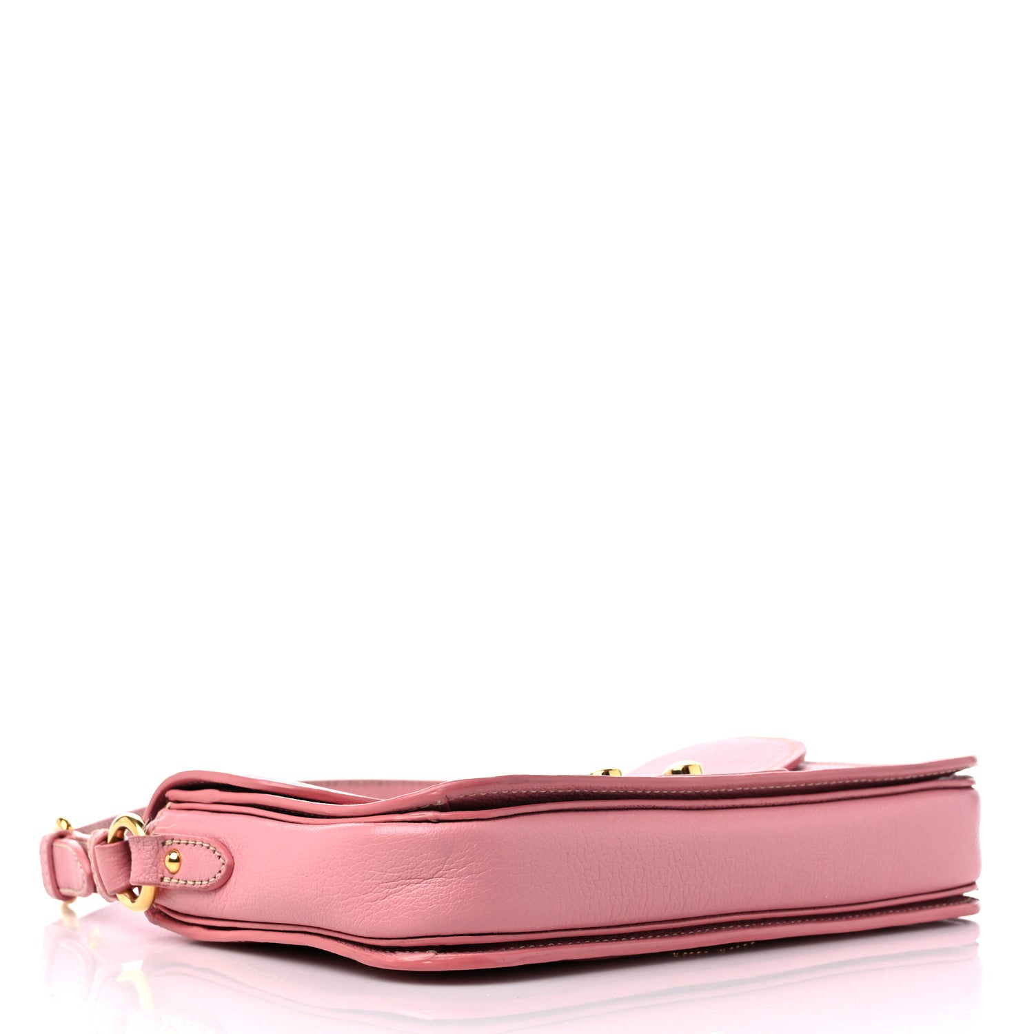 Miu Miu Goatskin Madras Shoulder Bag Rosa 4 of 17