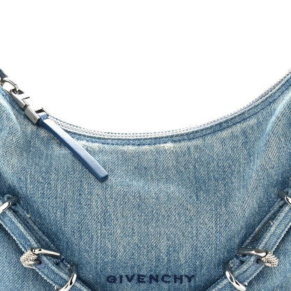 Givenchy Washed Denim Mini Voyou Boyfriend Party Bag Medium Blue 8 of 10