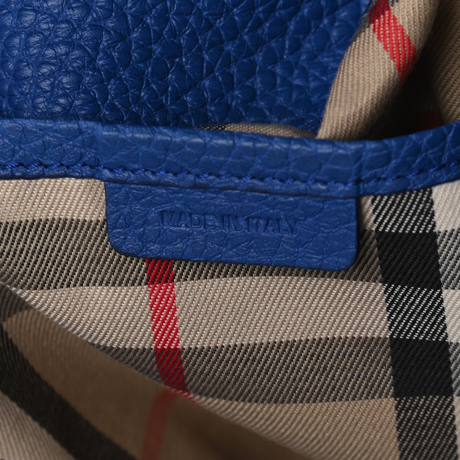Burberry Grainy Calfskin Medium Baynard Tote Brilliant Blue 6 of 12
