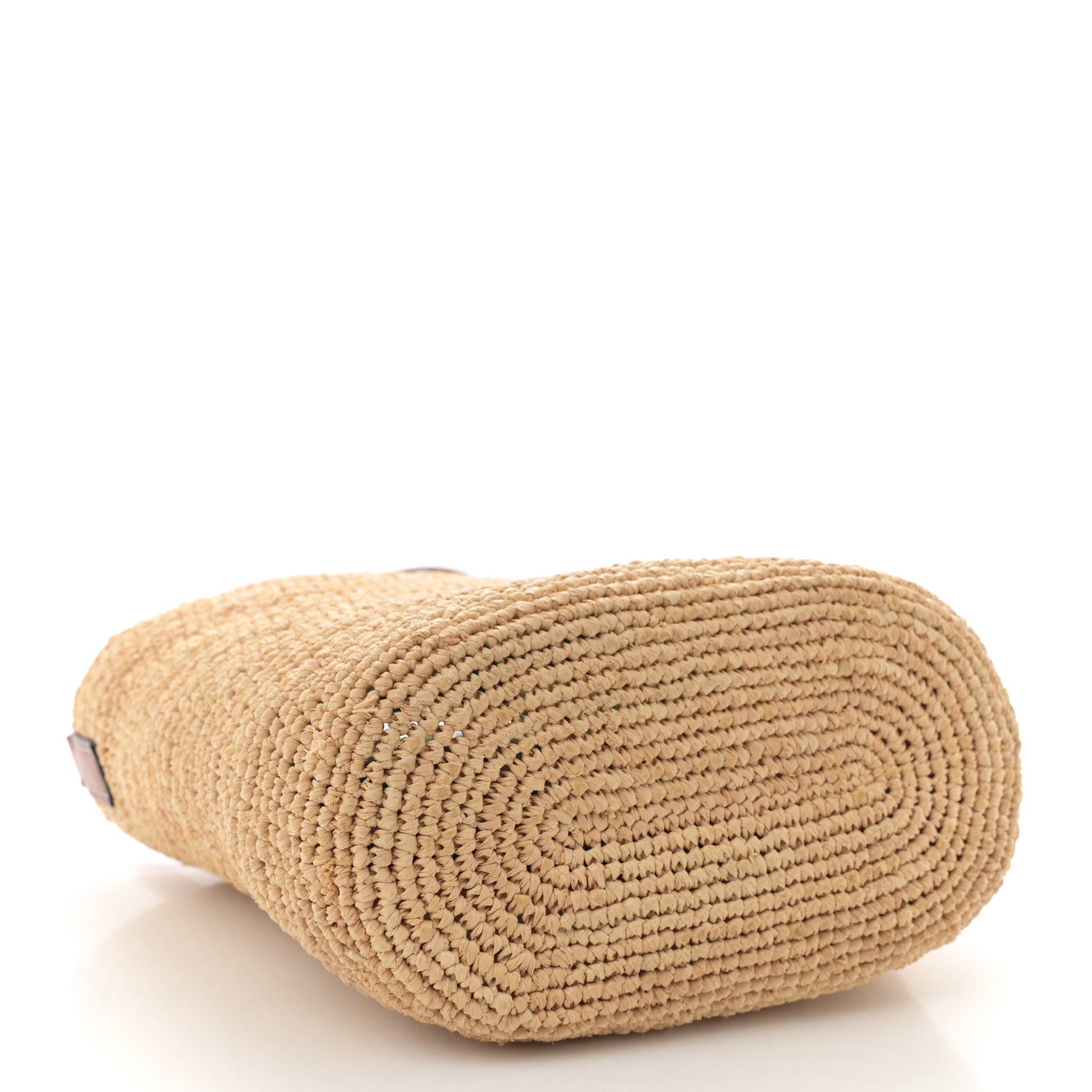 Loewe Calfskin Raffia Parrot Paulas Ibiza Pochette Bag Natural Tan 4 of 10