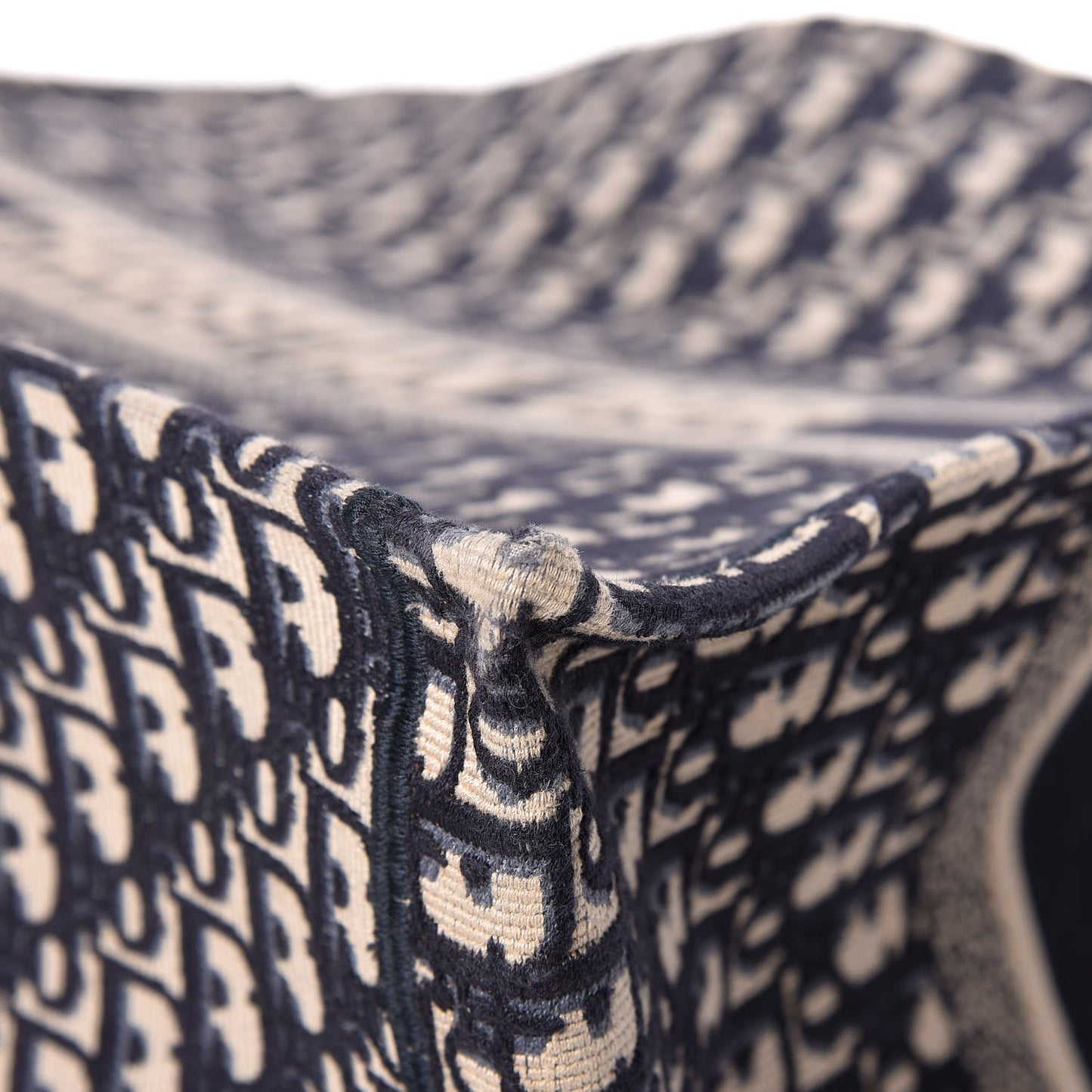 Oblique Book Tote Blue Multicolor