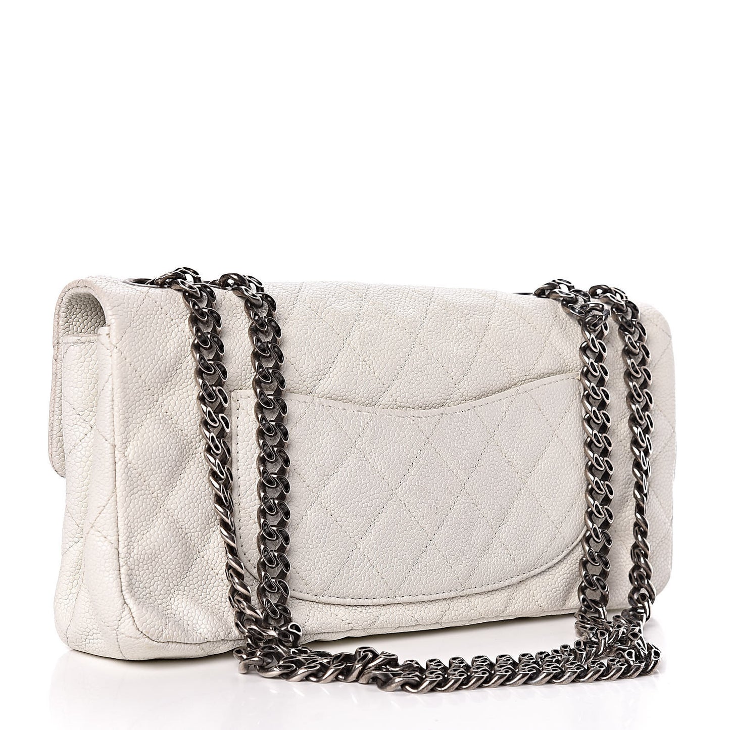 Caviar Quilted 2.55 Reissue East West Flap White