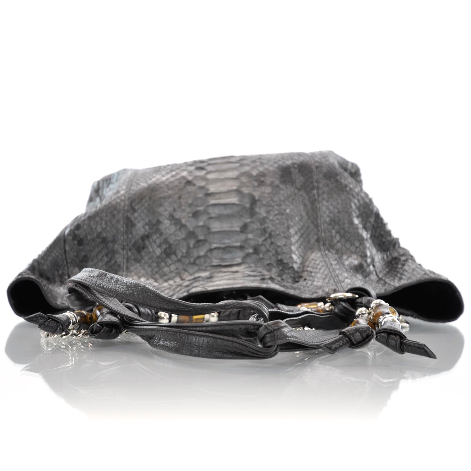 Gucci Python Large Jungle Tote Grey 5 of 9