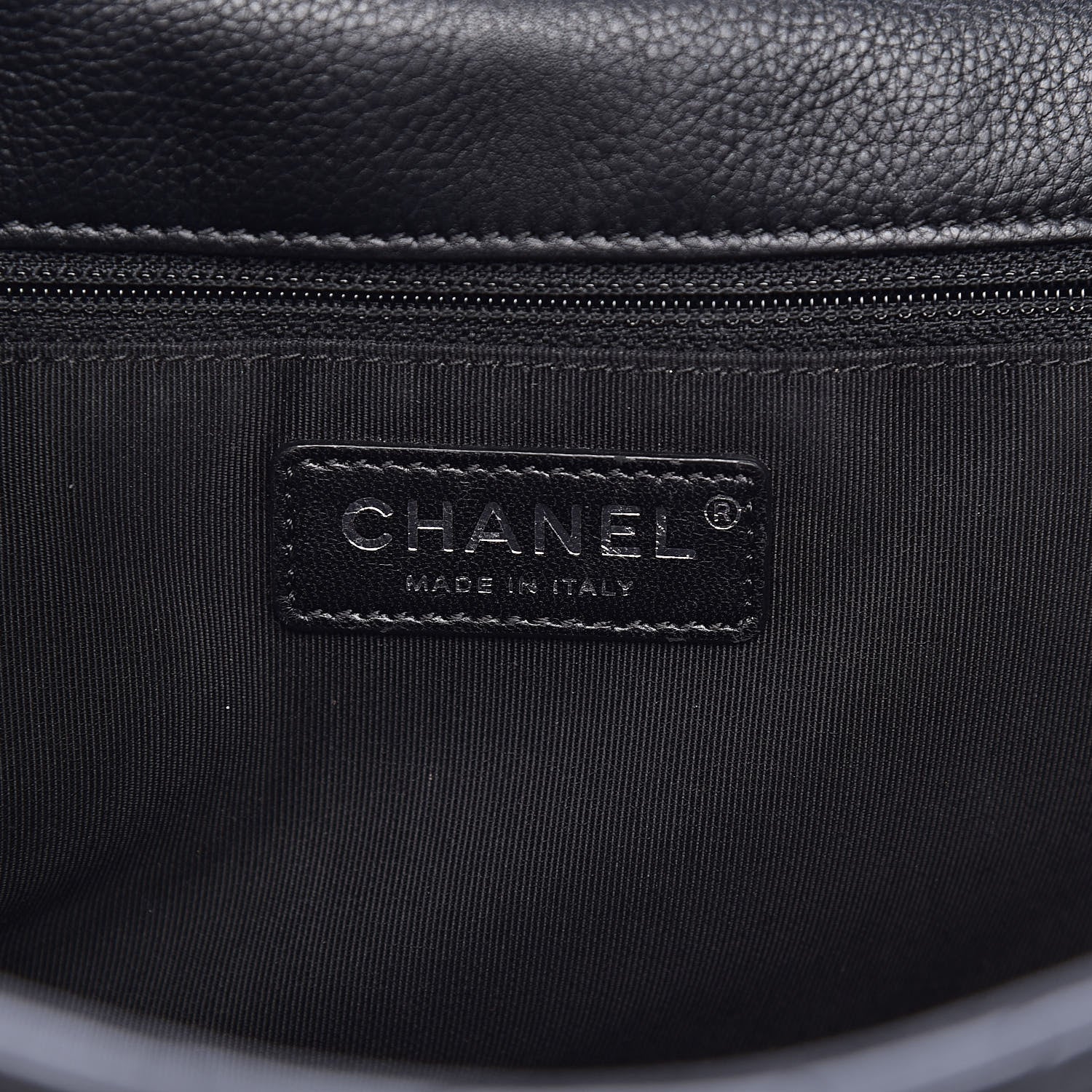 Chanel Calfskin Quilted Medium Frame In Chain Flap Black 6 of 12