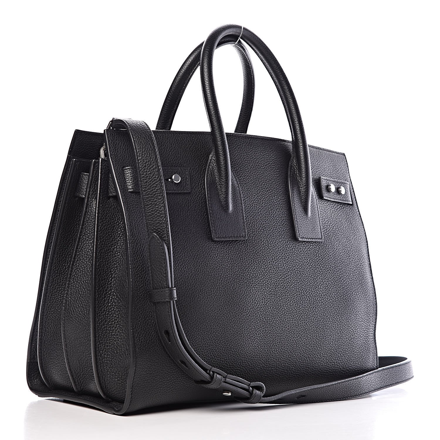 Saint Laurent Grained Calfskin Small Supple Sac De Jour Black 3 of 10