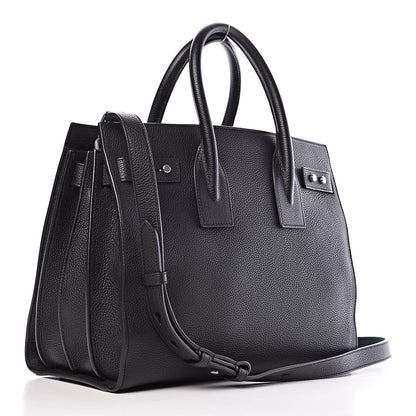 Saint Laurent Grained Calfskin Small Supple Sac De Jour Black 3 of 10