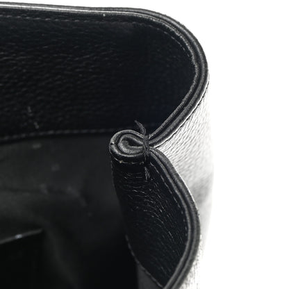 Chanel Deerskin Stitched Medium CC Shopping Tote Black 12 of 16