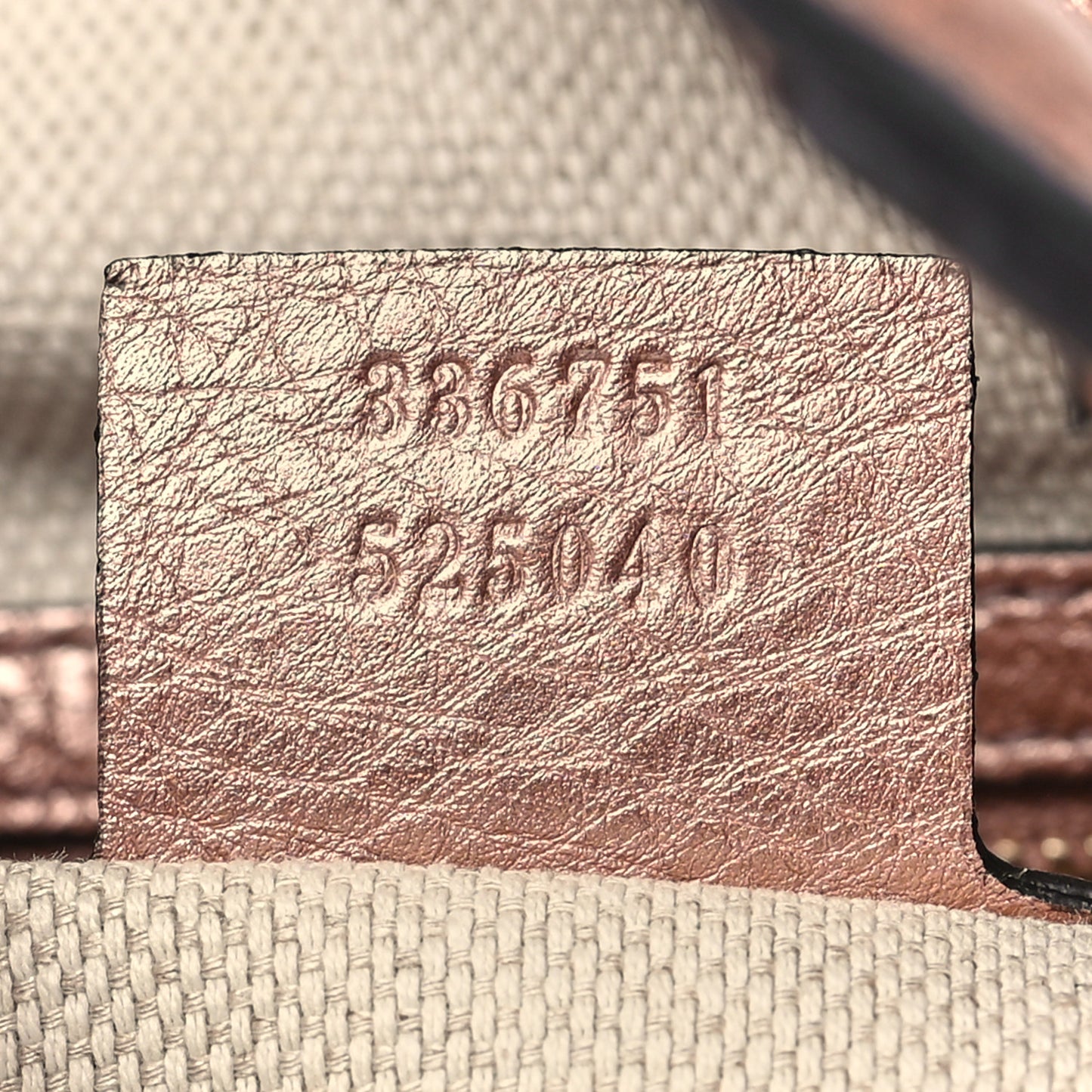 Metallic Pebbled Calfskin Small Soho Shoulder Bag Pink
