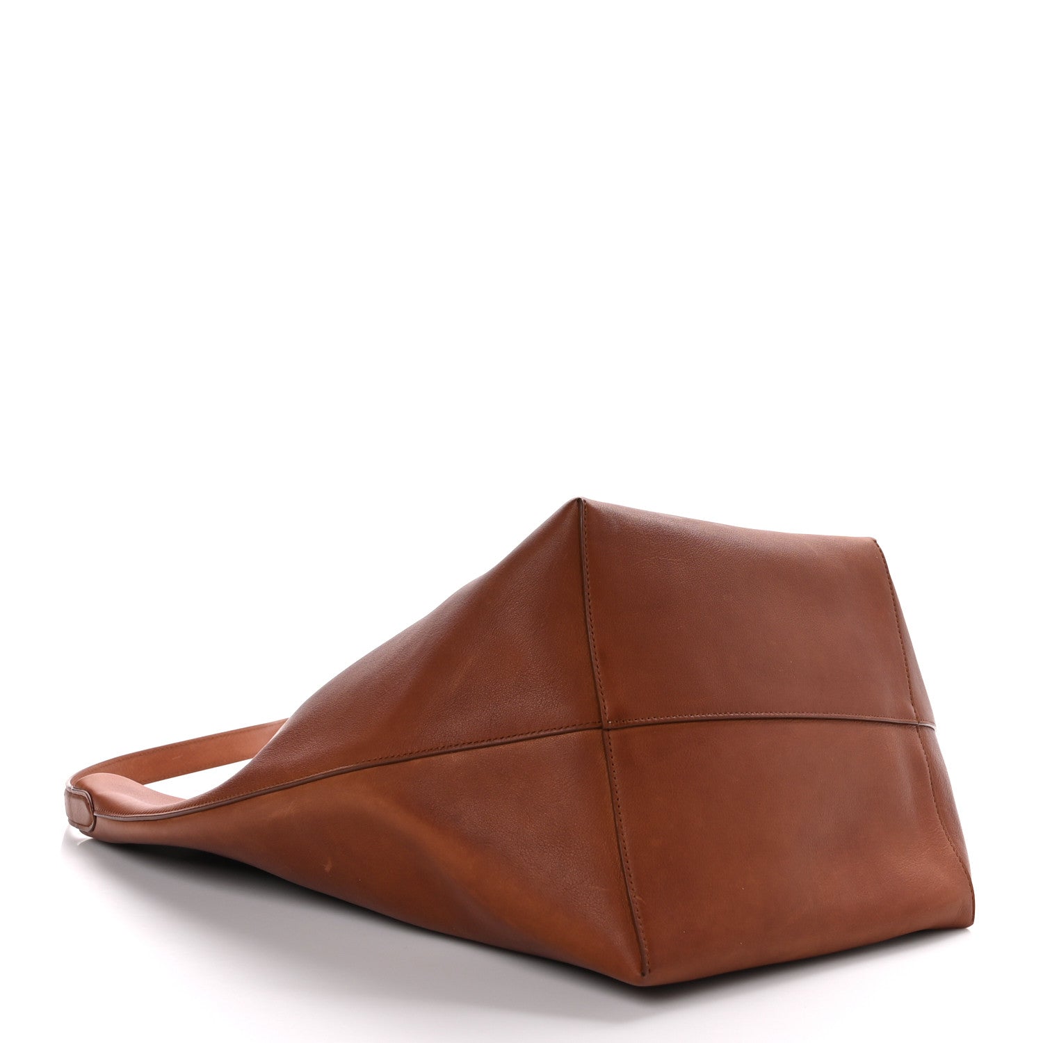 The Row Calfskin Large N/S Park Tote Cognac 4 of 13