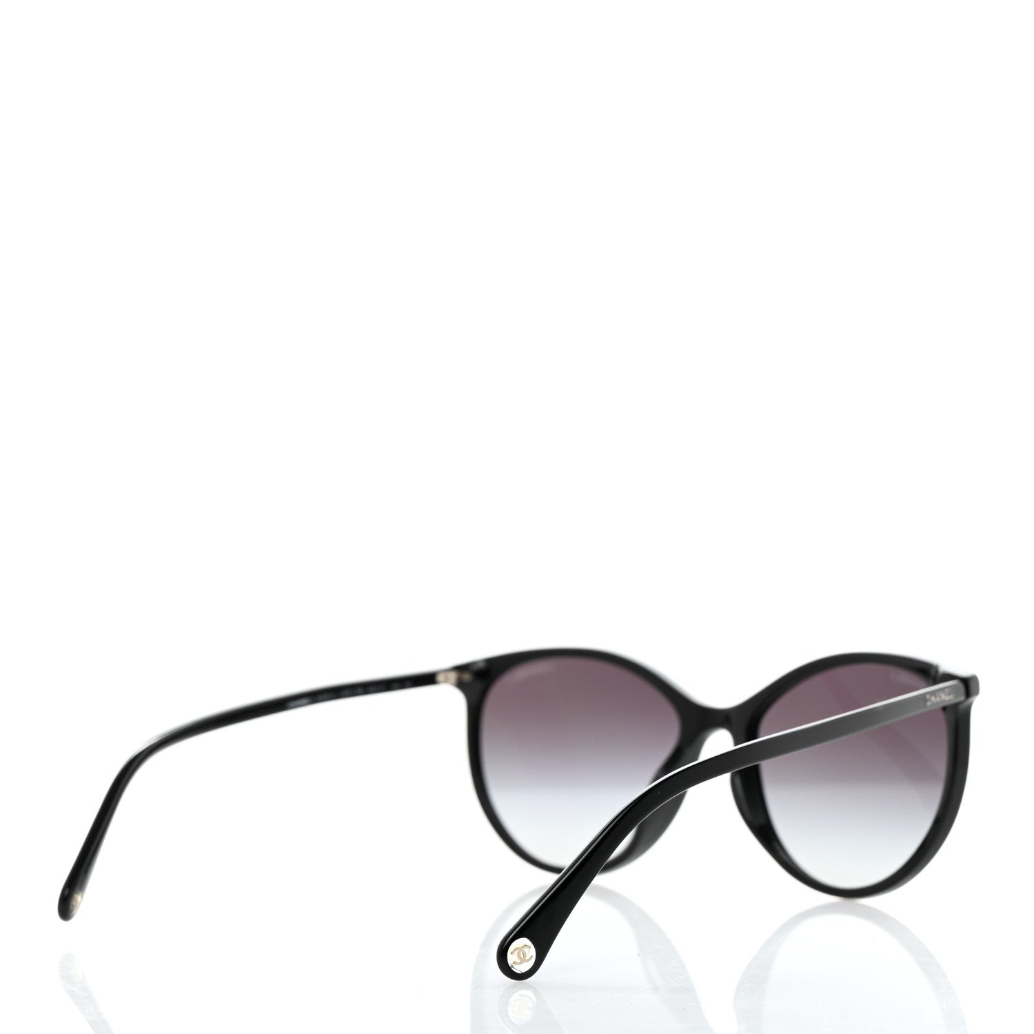 Chanel Acetate Pantos Cat Eye Sunglasses 5448-A Black 4 of 8