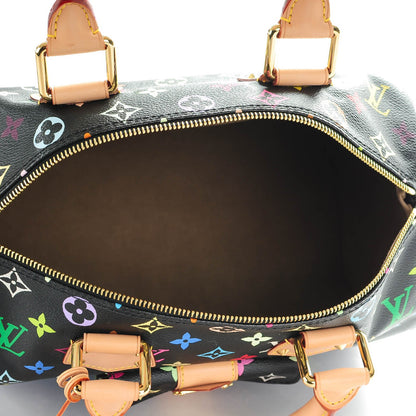 Louis Vuitton Monogram Multicolor Speedy 30 Black 5 of 7