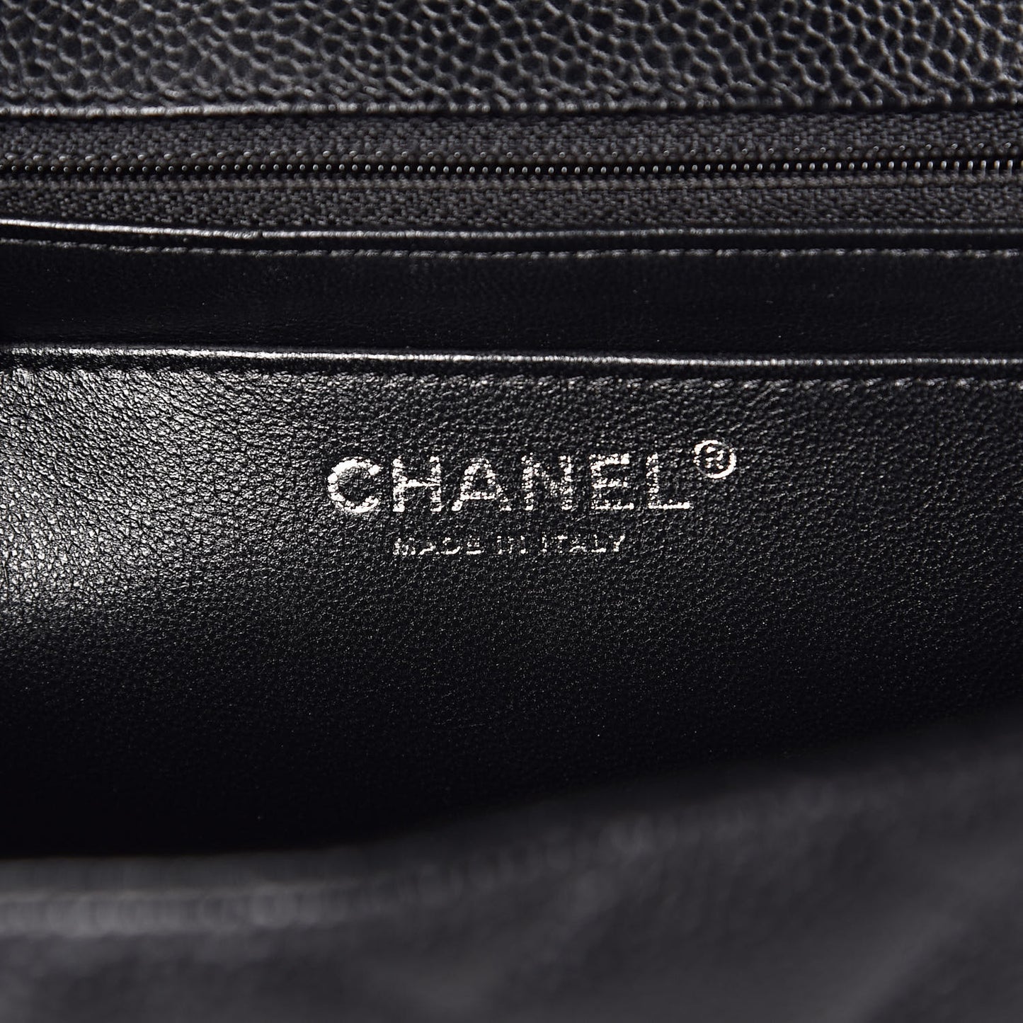 Caviar Quilted Jumbo Single Flap Black