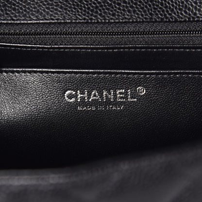 Chanel Caviar Quilted Jumbo Single Flap Black 7 of 12