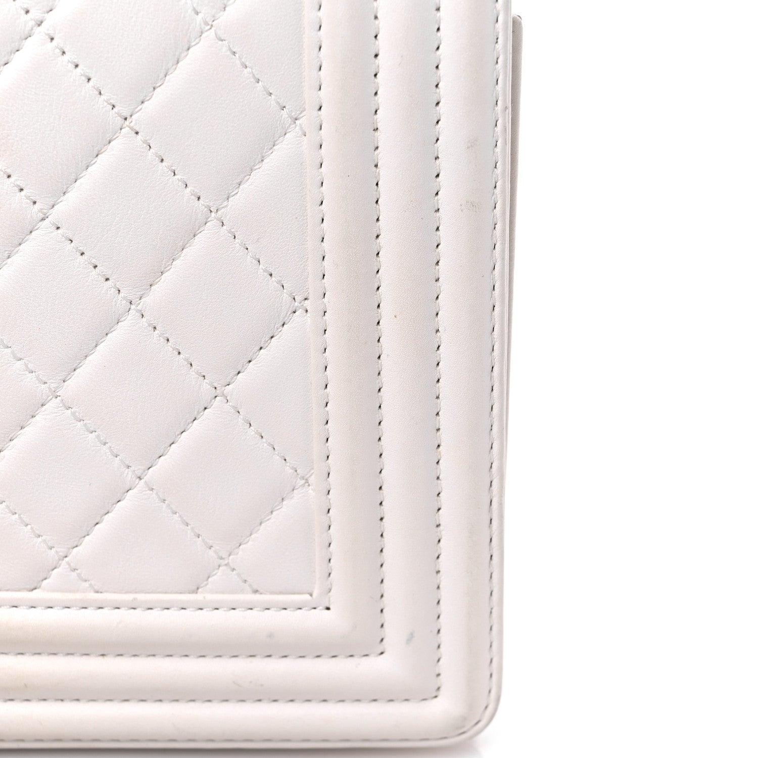 Chanel Lambskin Quilted Medium Boy Flap White 17 of 20
