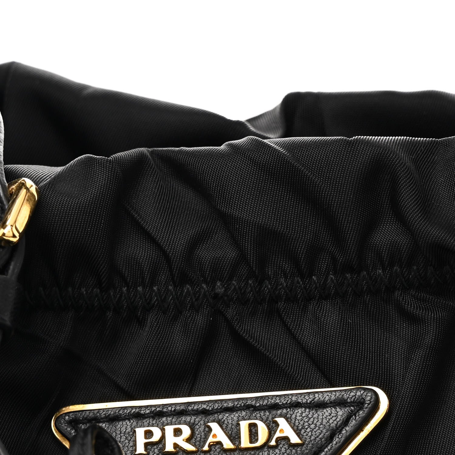 Prada Tessuto Nylon Tassel Tote Black 8 of 13