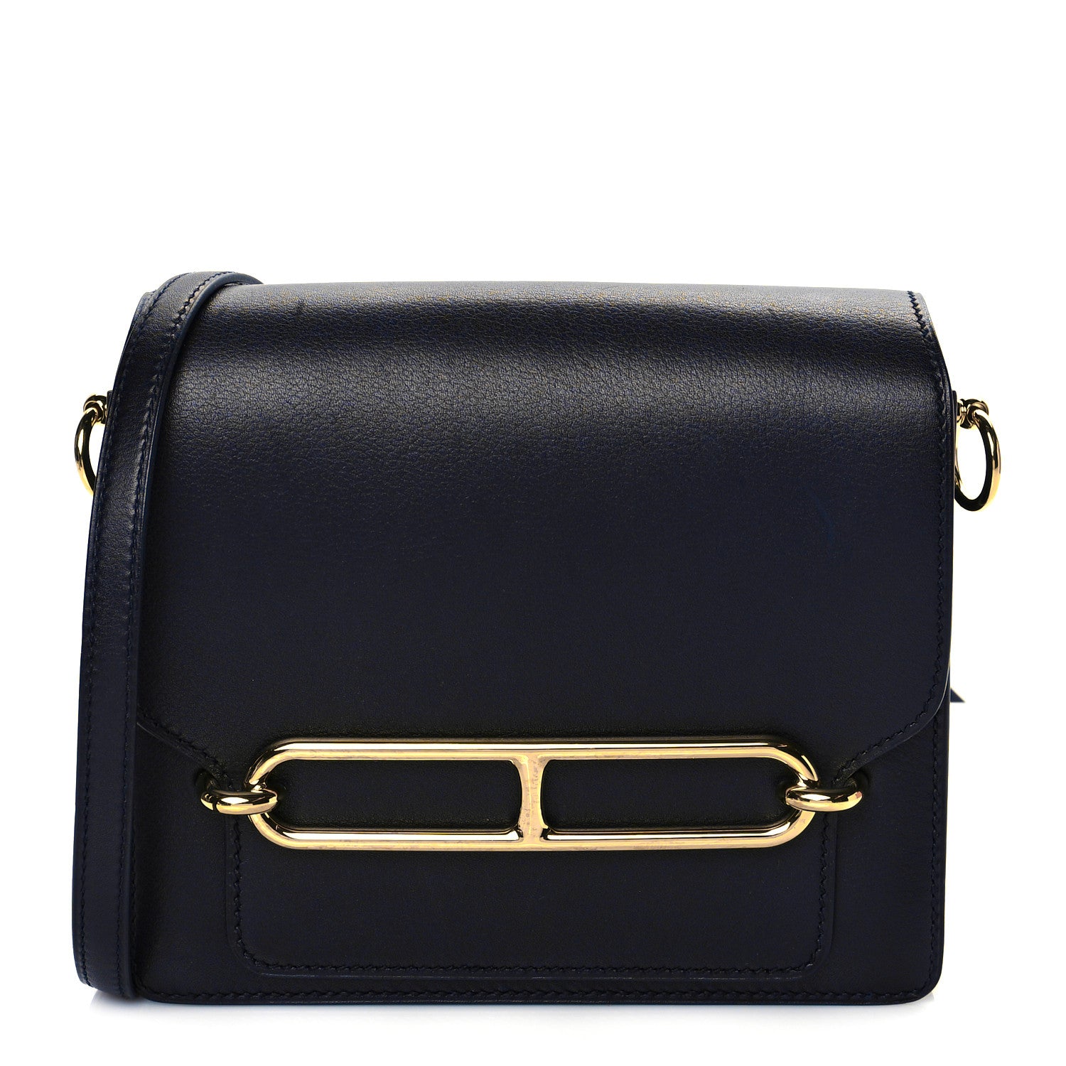 Hermes Evergrain Mini Sac Roulis Bleu Indigo 1 of 10