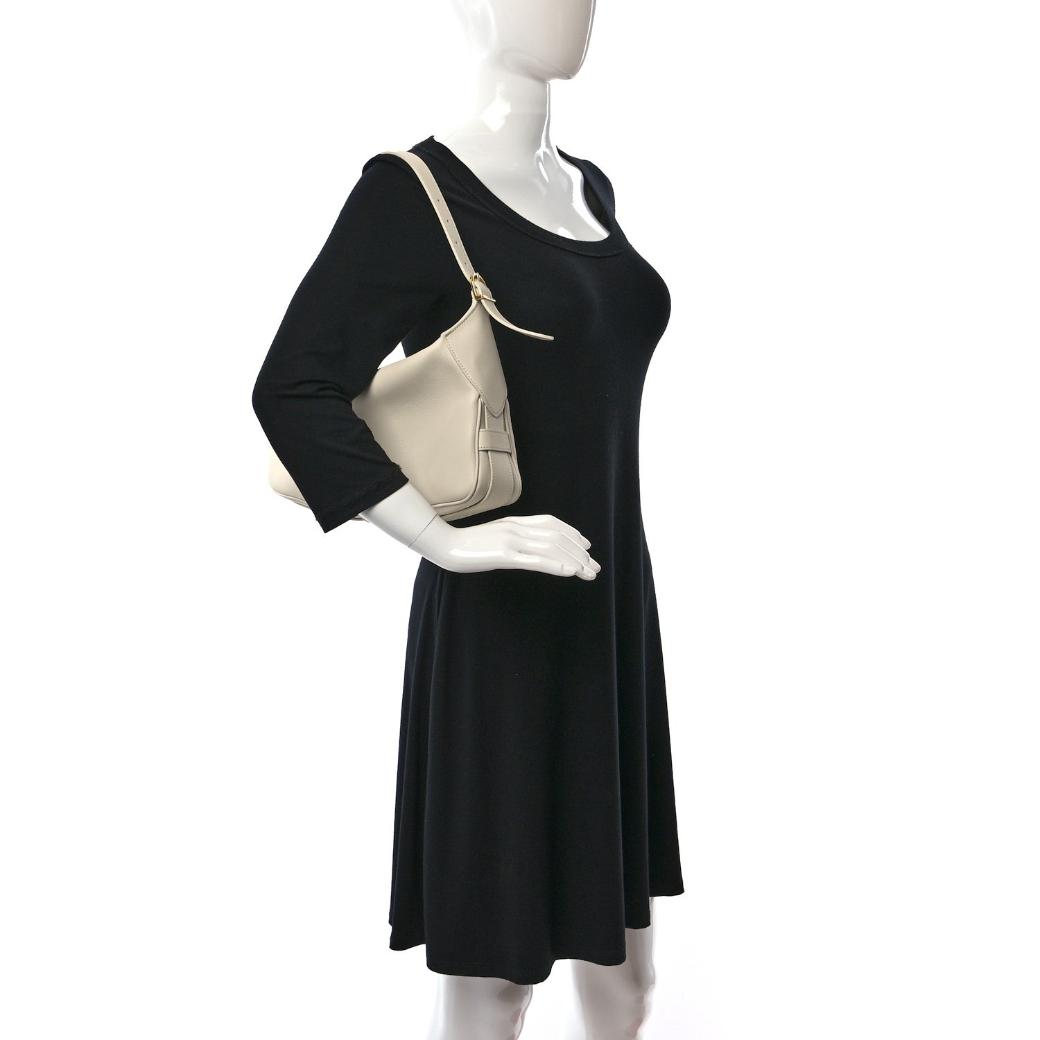 Celine Supple Calfskin Medium Romy Shoulder Bag Rice 2 of 8