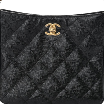 Chanel Caviar Quilted Small Pick Me Up Hobo Black 8 of 11