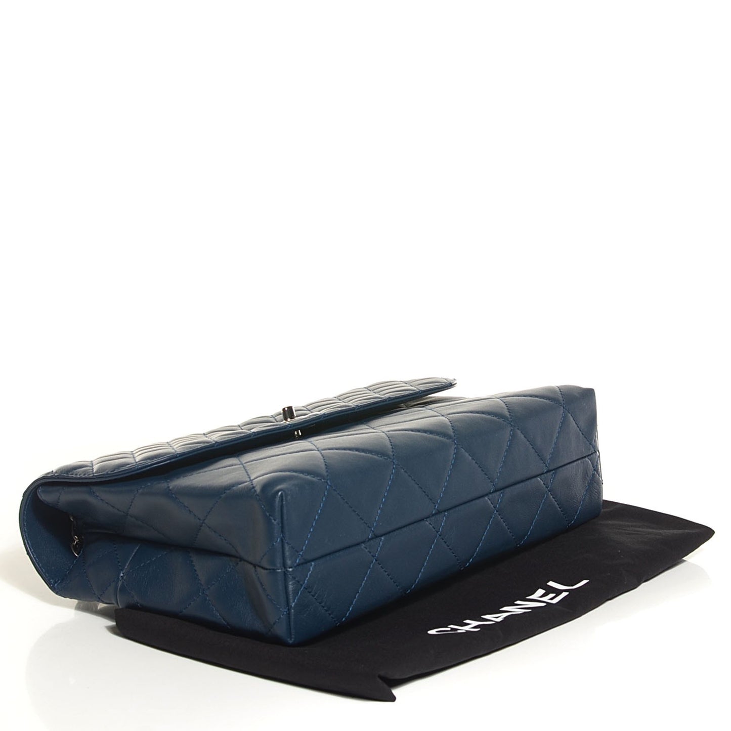Calfskin Quilted In The Business Flap Dark Blue