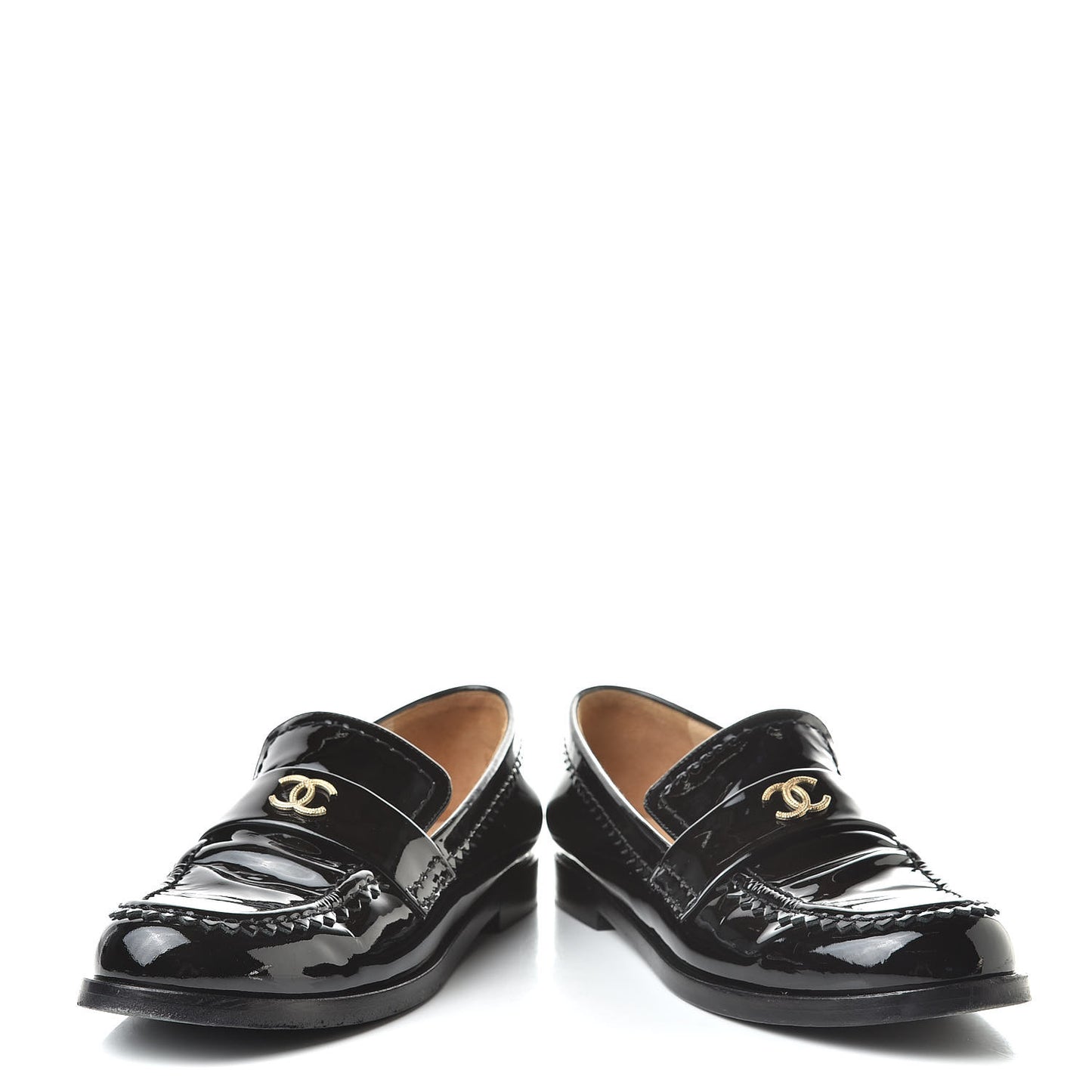 Patent CC Mocassin Loafers 39.5 Black