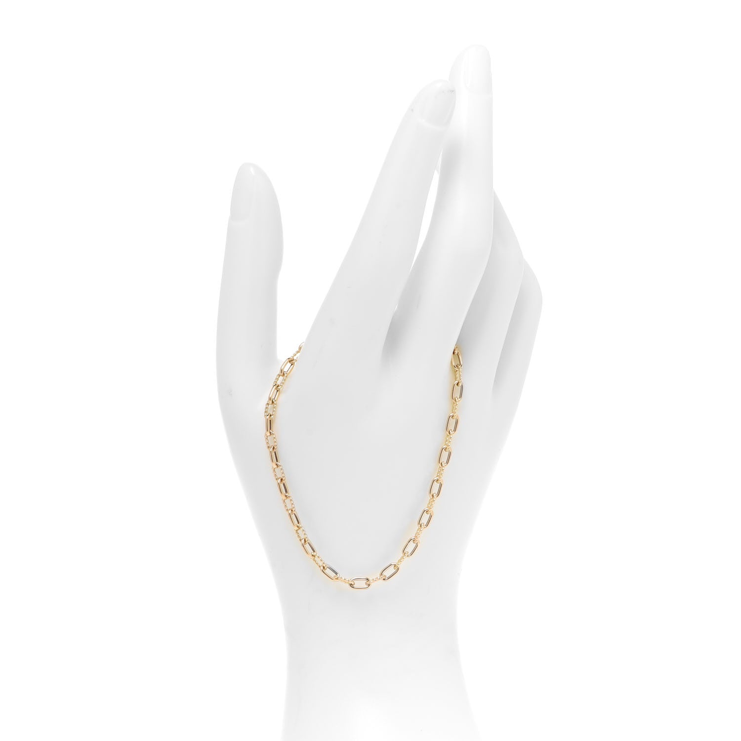 David Yurman 18K Yellow Gold Madison 3mm Classic Chain Bracelet 2 of 5