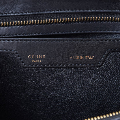 Celine Smooth Calfskin Suede Medium Tri-Color Trapeze Royal Blue 5 of 21