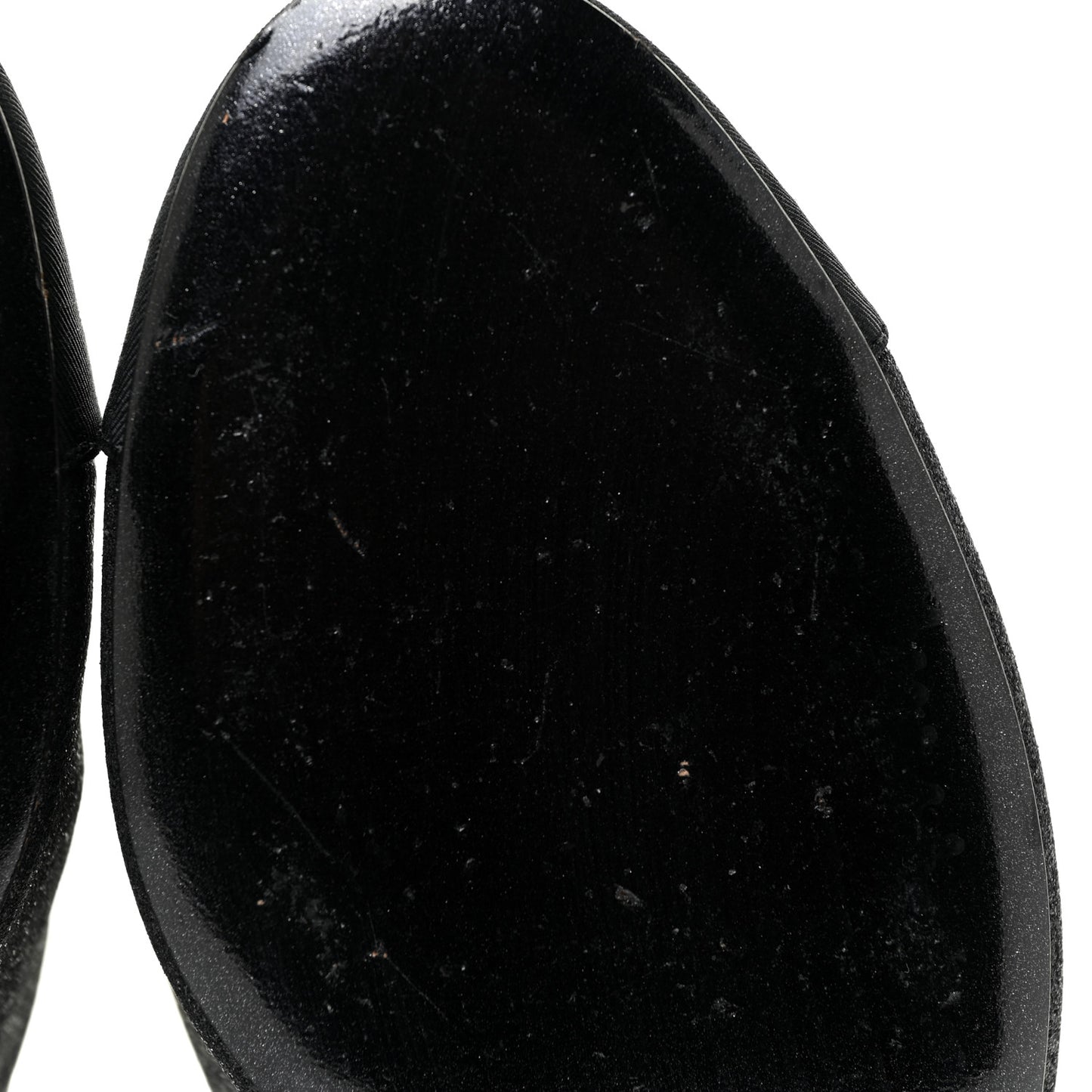 Fabric Cap Toe CC Mules 36.5 Black