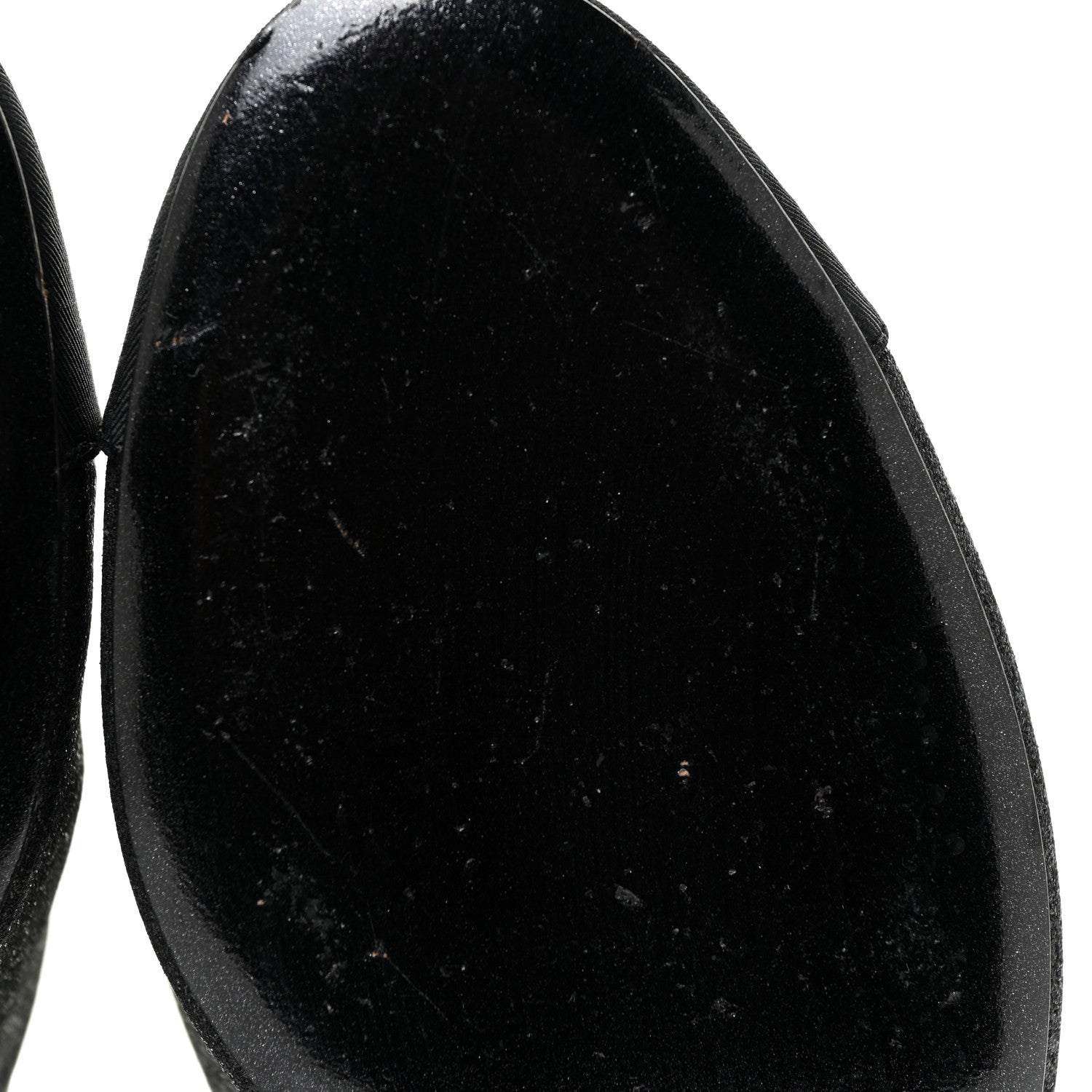 Chanel Fabric Cap Toe CC Mules 36.5 Black 7 of 13