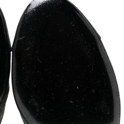 Chanel Fabric Cap Toe CC Mules 36.5 Black 7 of 13