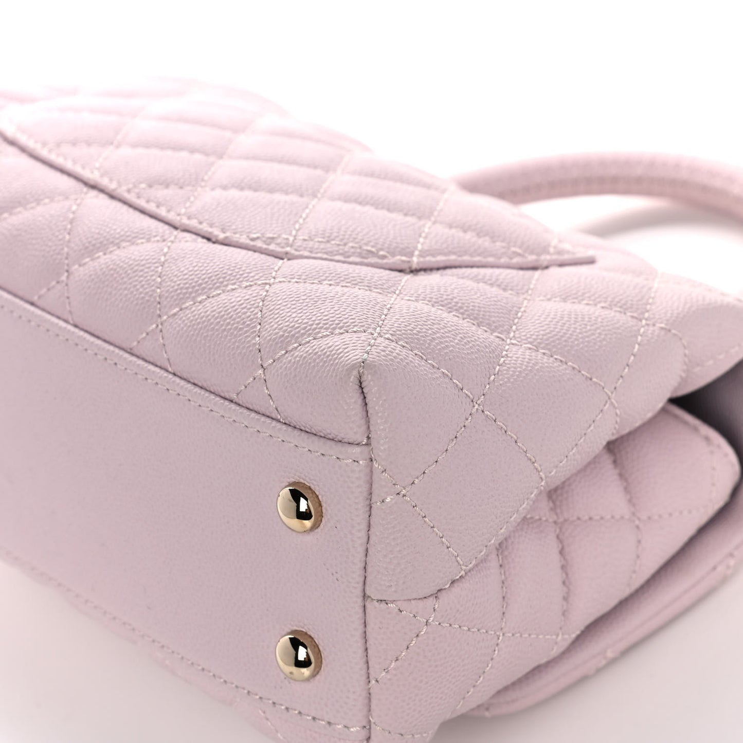 Caviar Quilted Mini Coco Handle Flap Lilas Lilac