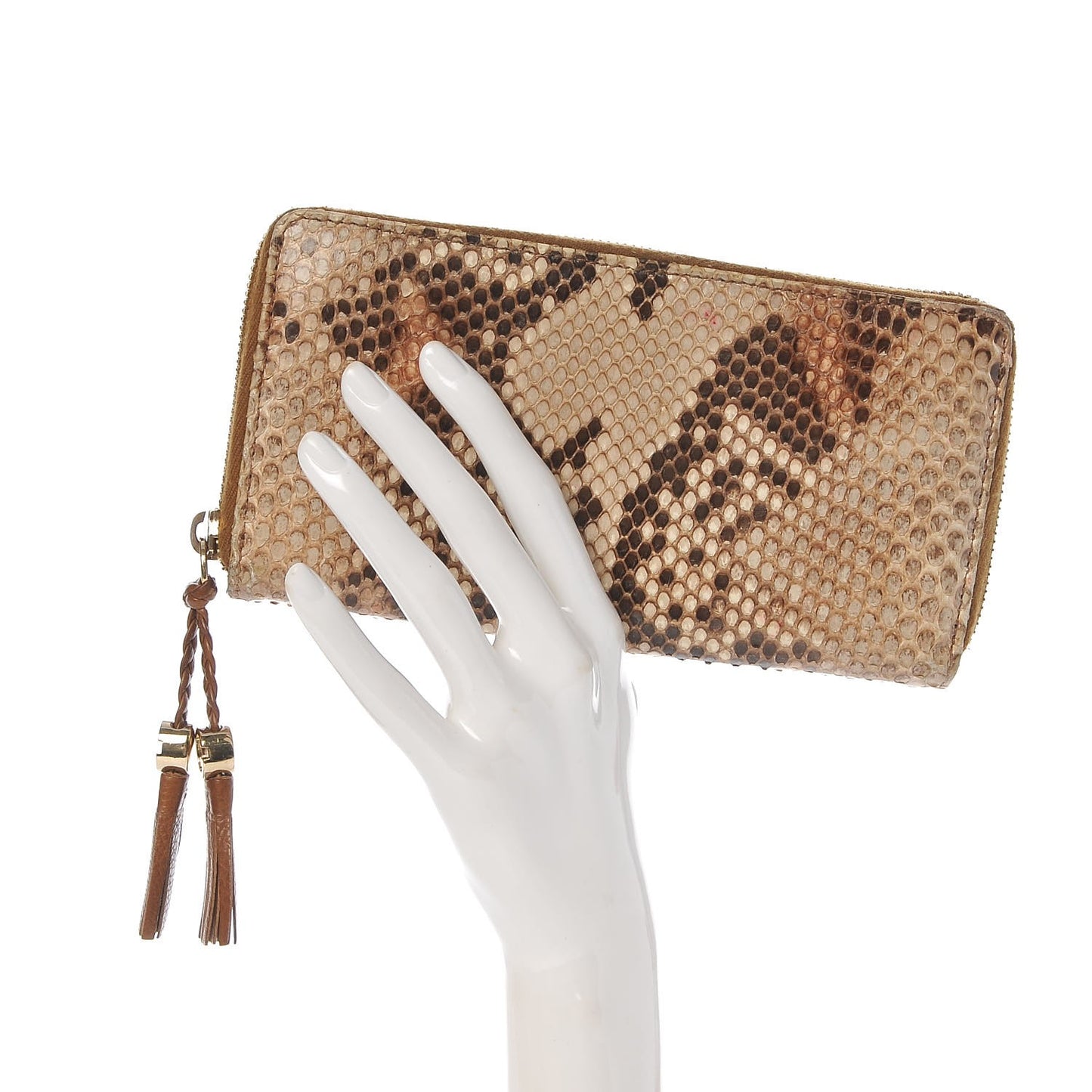 Python Marrakech Zip Around Wallet Brown