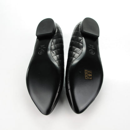 Chanel Lambskin Quilted Cap Toe Ballerina Flats 39.5 Black 5 of 9