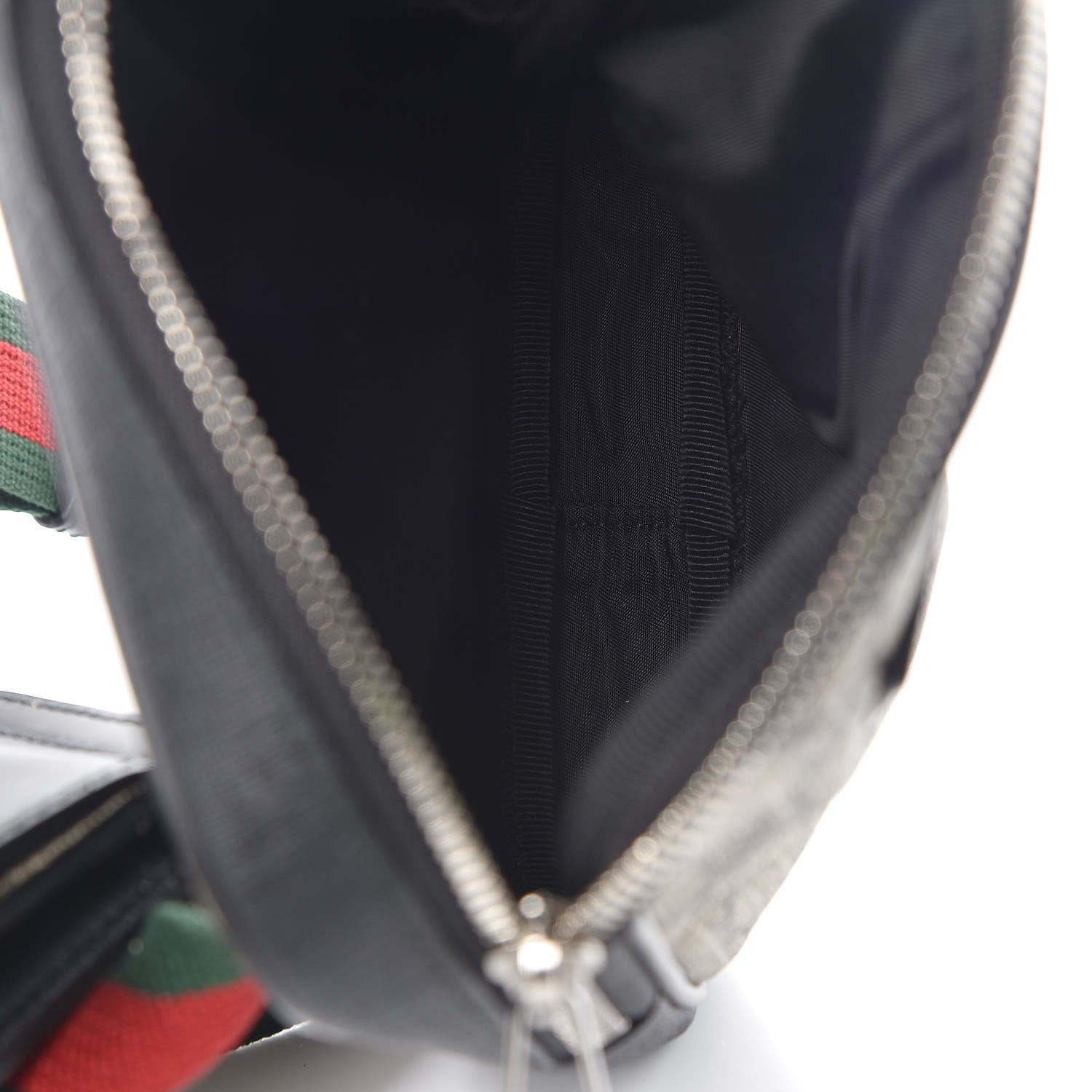 Gucci GG Supreme Monogram Web Belt Bag Black 6 of 11