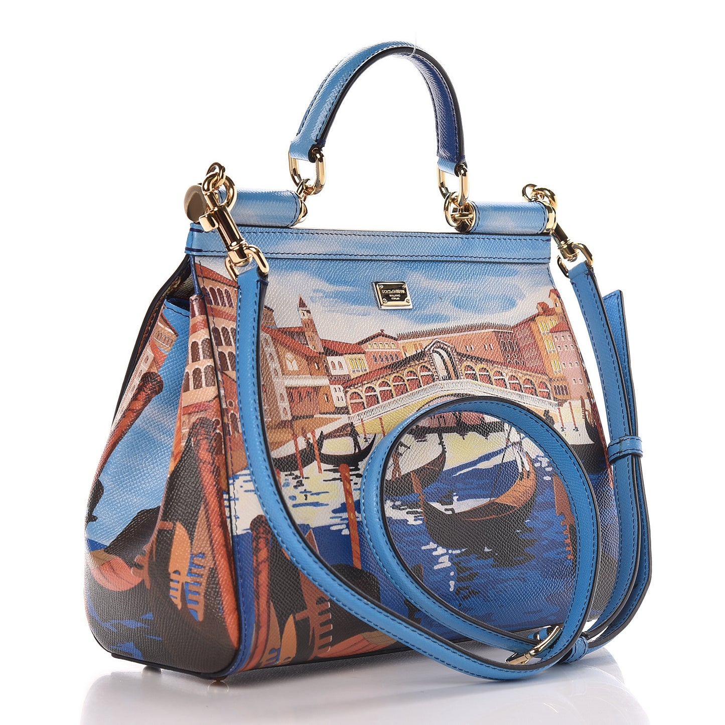 Dauphine Venezia Printed Medium Miss Sicily Satchel Multicolor