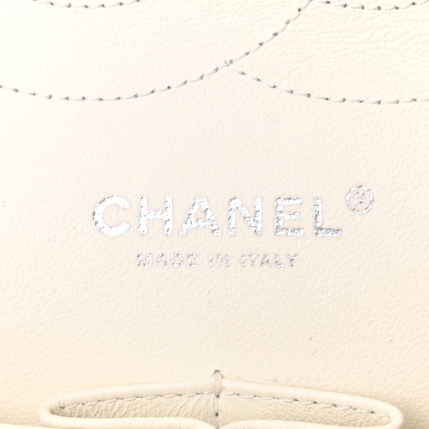 Caviar Quilted Jumbo Double Flap White