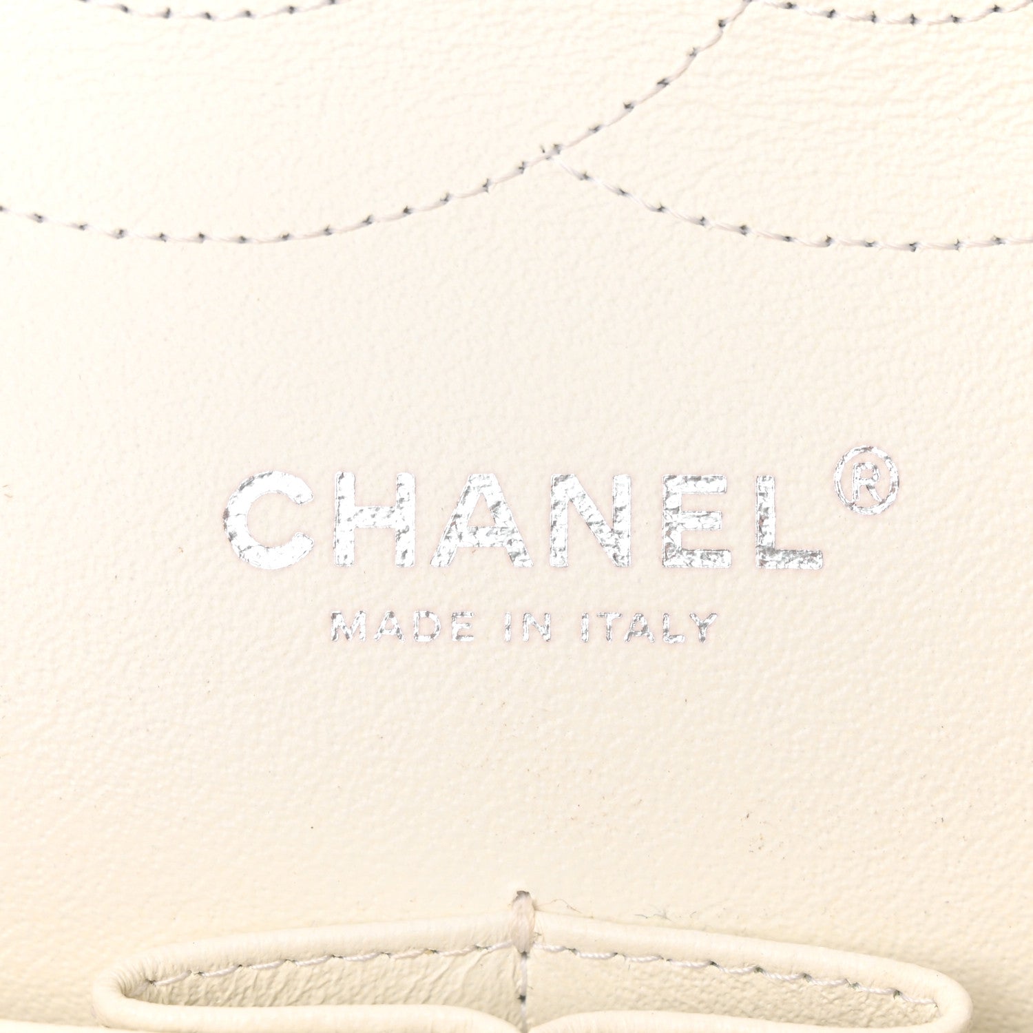 Chanel Caviar Quilted Jumbo Double Flap White 6 of 15