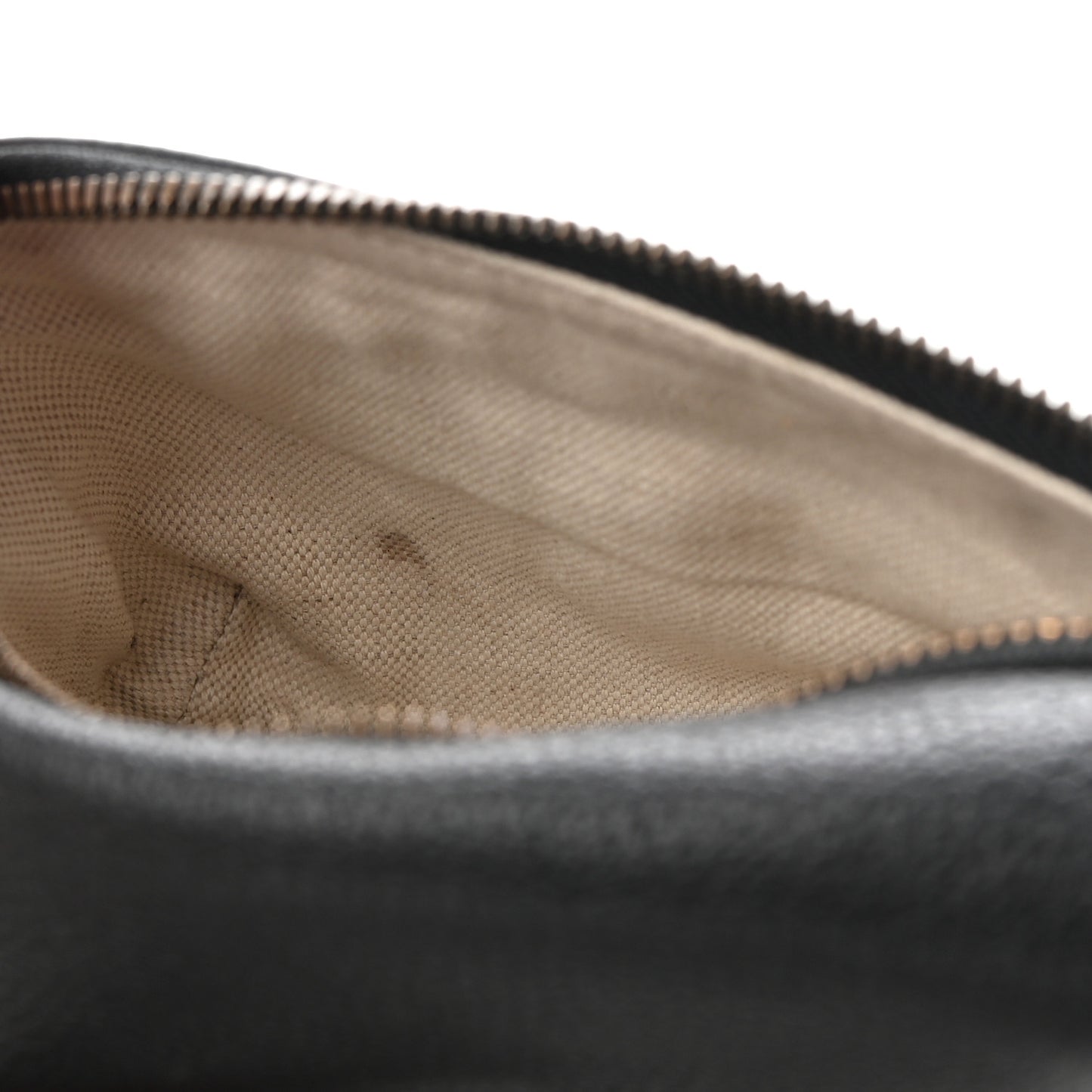 Grained Calfskin Small Logo Belt Bag Black