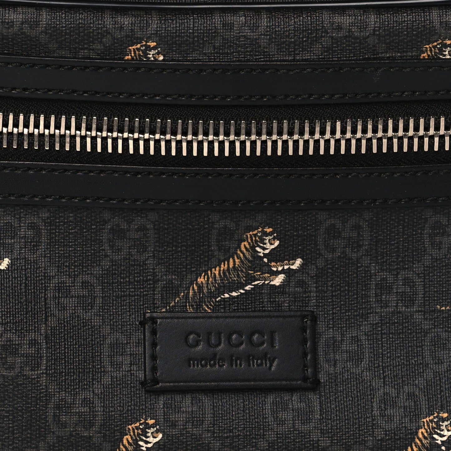 Soft GG Supreme Monogram Tigers Belt Bag Black Multicolor