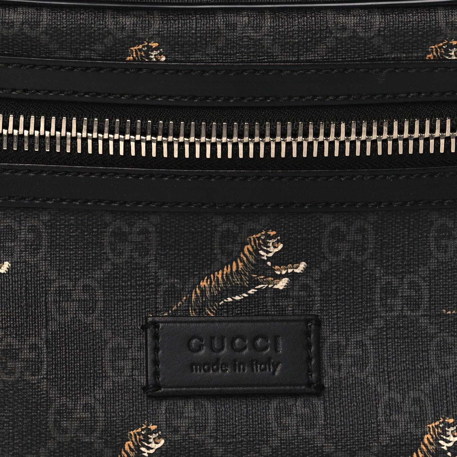 Gucci Soft GG Supreme Monogram Tigers Belt Bag Black Multicolor 8 of 10